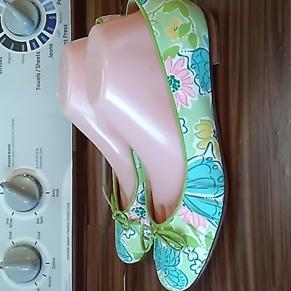 Lilly Pulitzer 8.5M ballet flats heeled loafers shoes - Picture 3 of 7